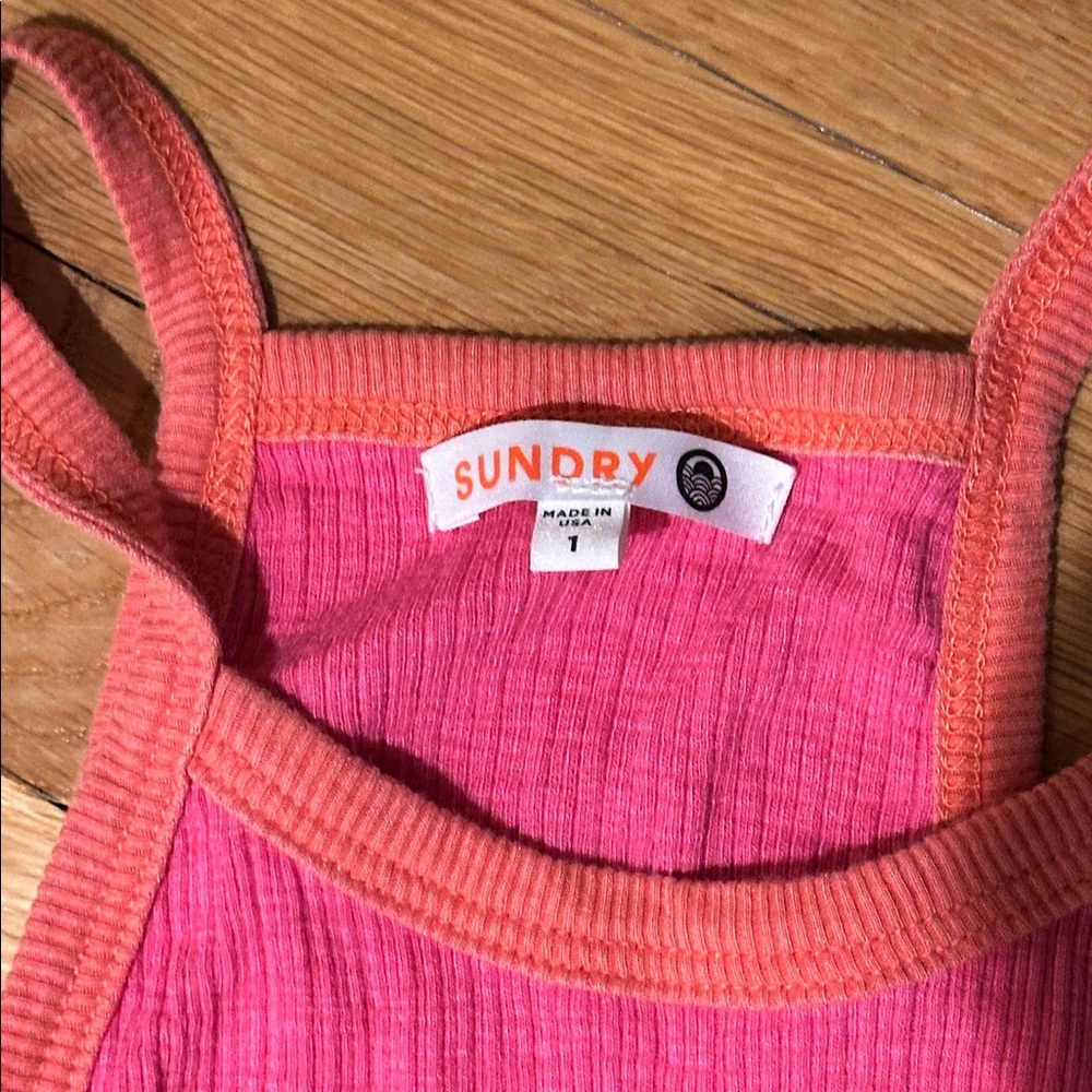 Sundry Ribbed Tank Tops - Picture 2 of 3